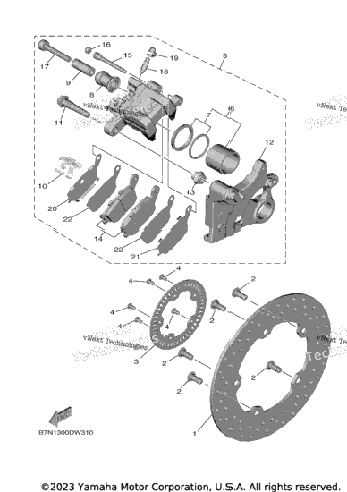 Rear Brake Caliper