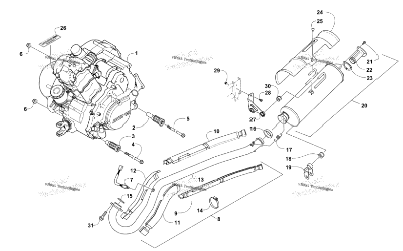 Engine And Exhaust