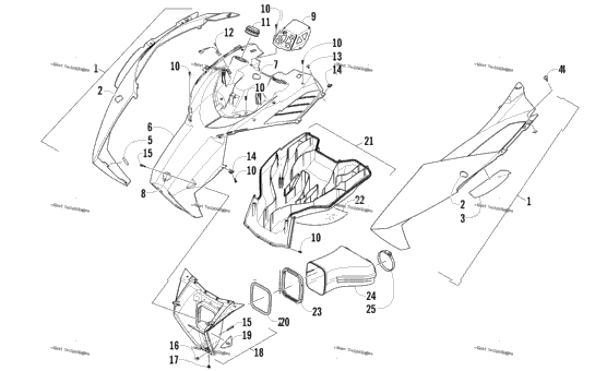 Hood And Air Intake Assembly