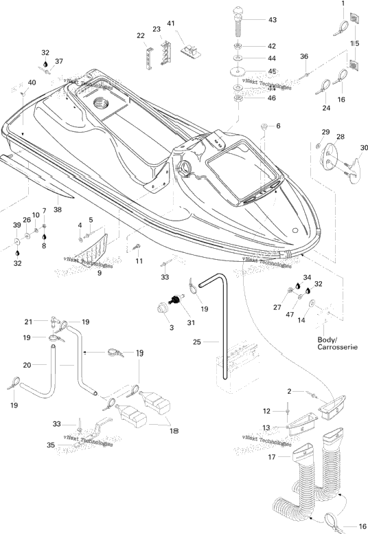 Body, Front View Sp