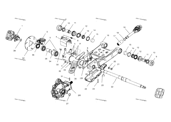 Swing Arm/Rear Gearcase Mounting A00cd32aa