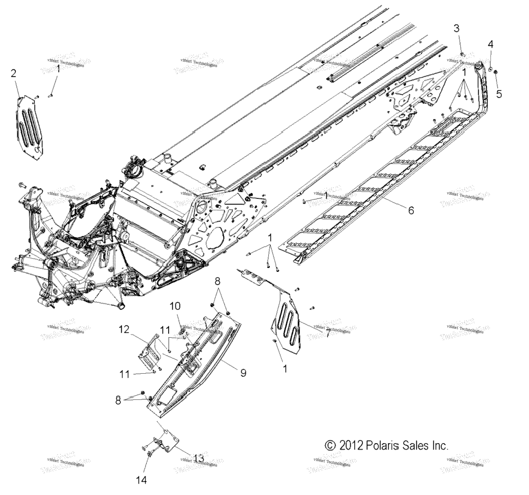 Chassis, Clutch Guard & Footrests All Options
