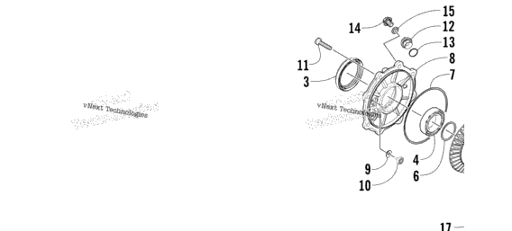 Rear Drive Gearcase Assembly