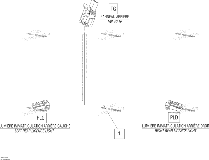 Electrical Harness Tail Gate, Europe