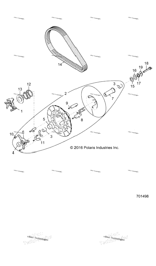 Drive Train, Secondary Clutch