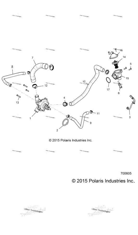 Engine, Waterpump And Bypass