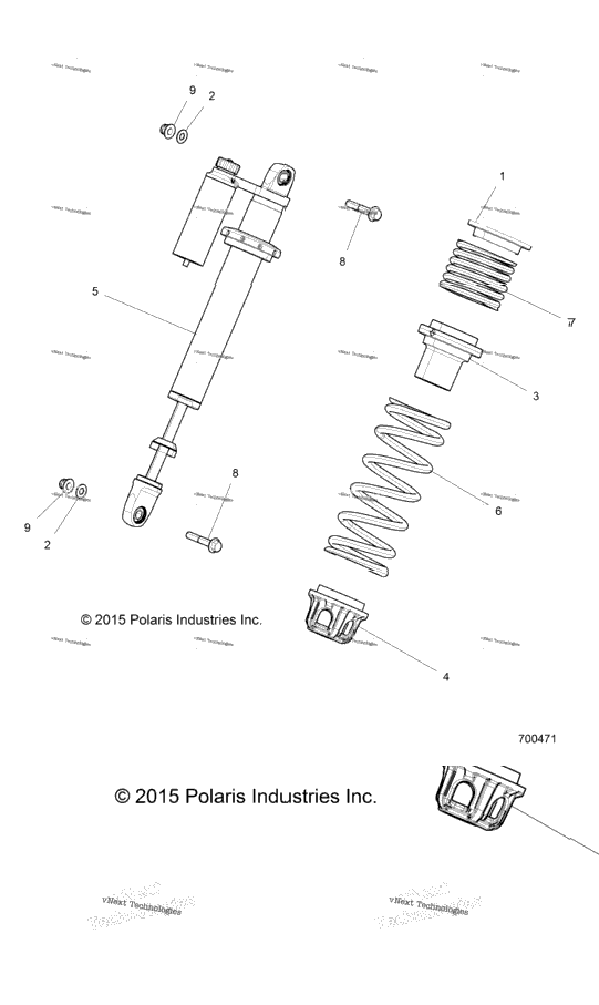 Suspension, Front Shock Mounting Z18vde92bb/Bm/Bs/Bu/Lbk