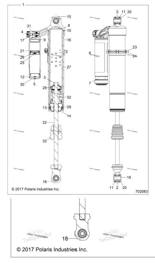 Suspension, Front Shock Z18vde92bs