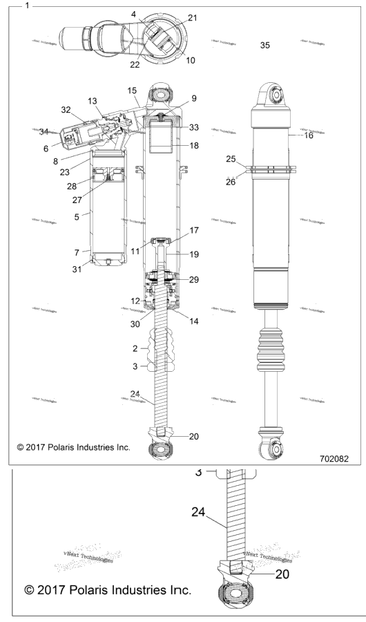 Suspension, Front Shock Z18vdl92bk (702082)