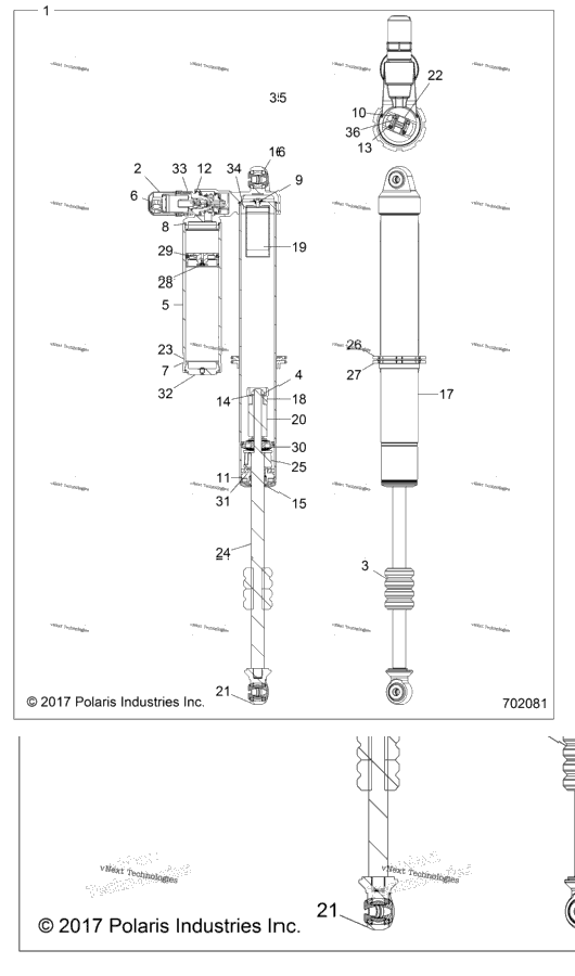 Suspension, Rear Shock Z18vdl92bk (702081)