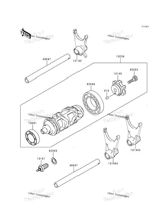 Gear Change Drum/Shift Fork(S)
