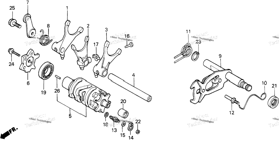 Gearshift Drum