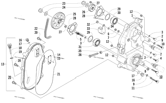 Drive/Dropcase Assembly