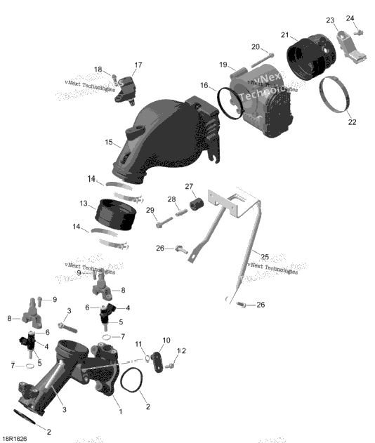 Air Intake Manifold And Throttle Body - Turbo