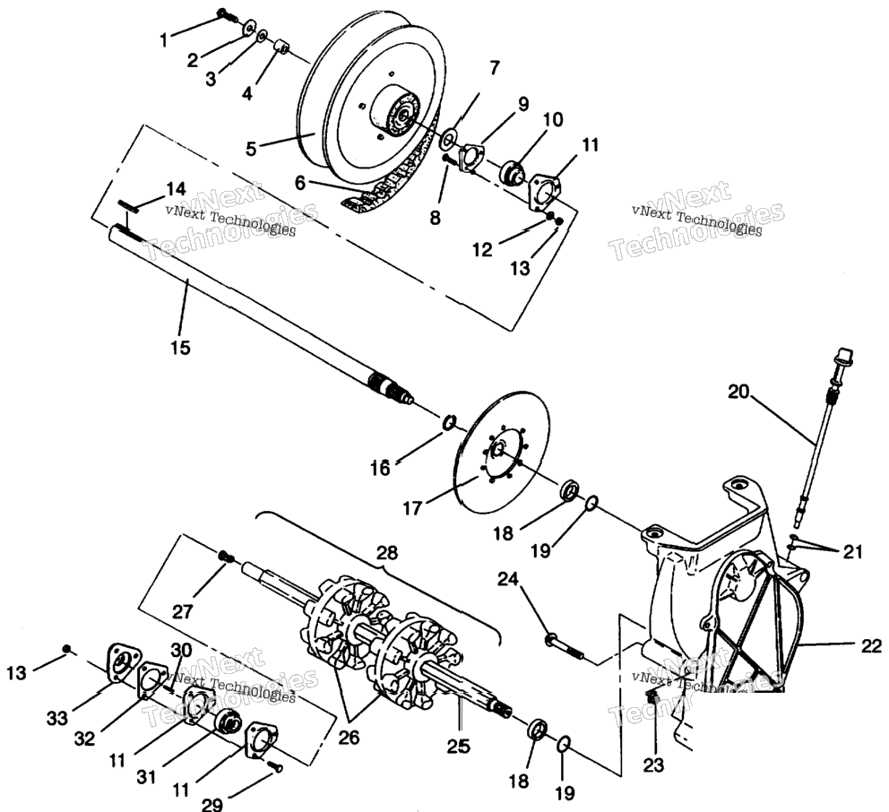 Drive Train Assembly 500 Efi 0942774 & Efi Sks