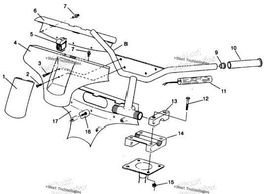 Steering Handlebar Assembly 500 Efi 0942774 & Efi Sks