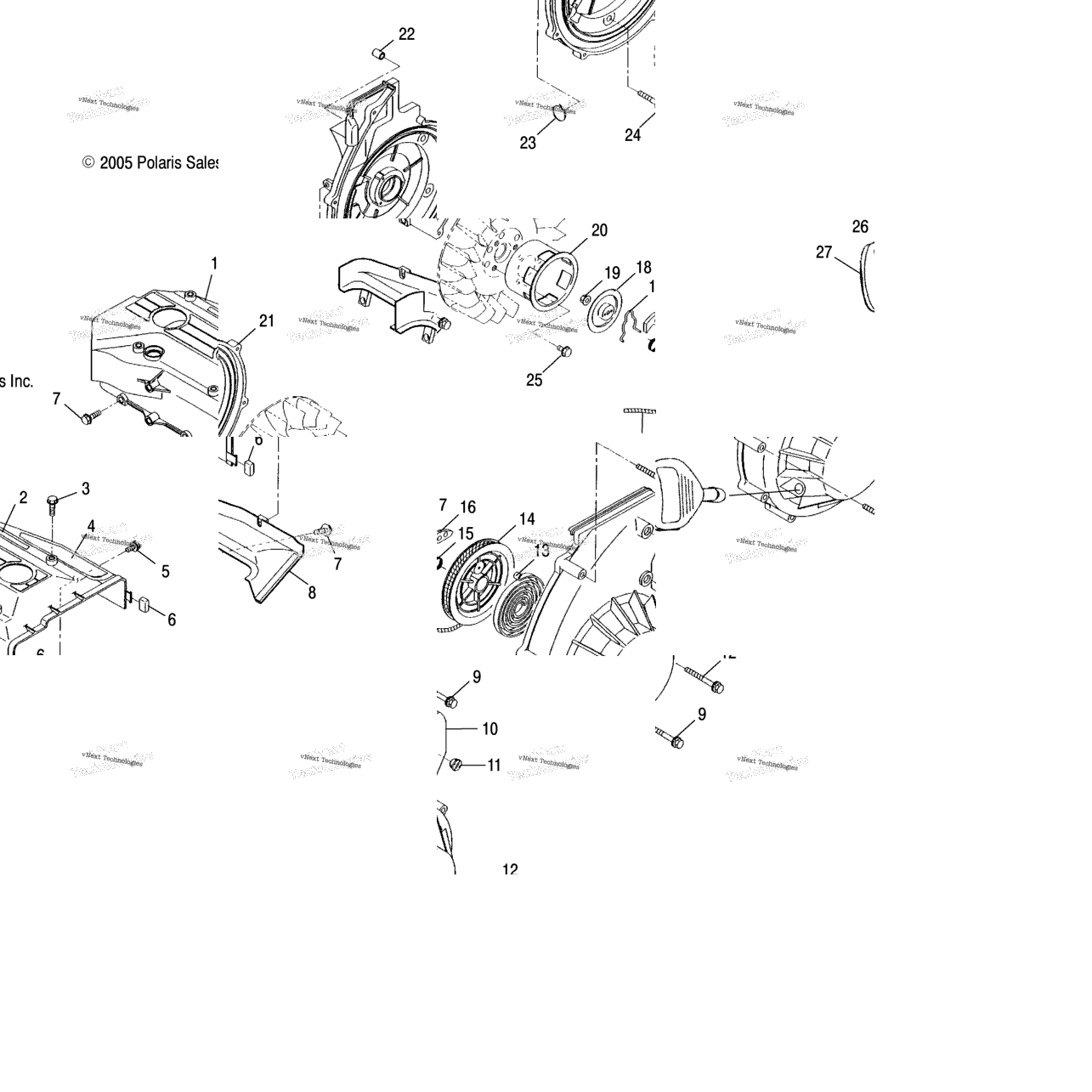 Blower Housing & Recoil Starter /Nt5bsa