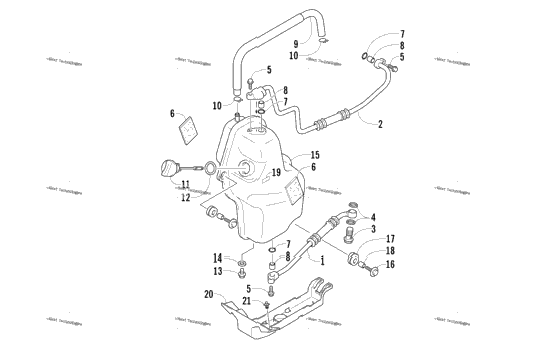 Oil Tank And Hose Assembly