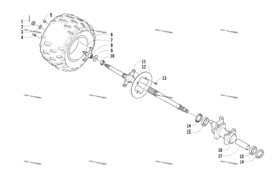 Right Rear Wheel Assembly