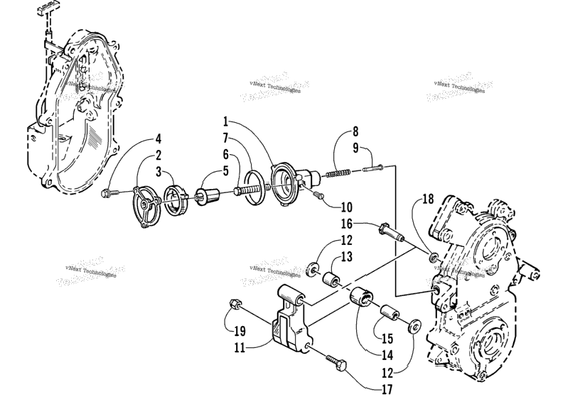 Dropcase Chain Tension Assembly