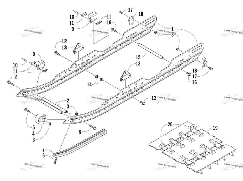 Slide Rail And Track Assembly