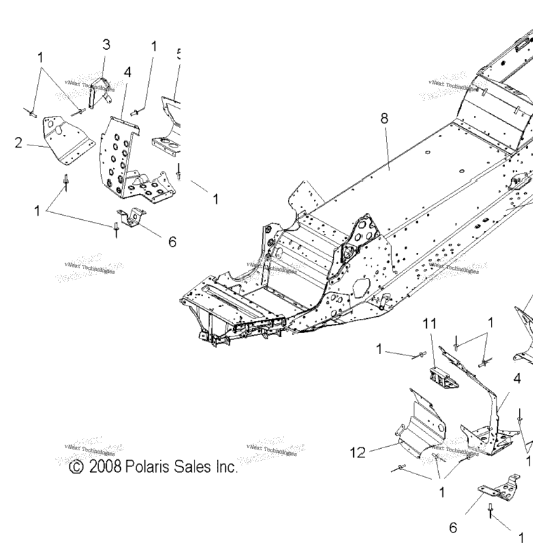 Chassis, Asm. & Footrests