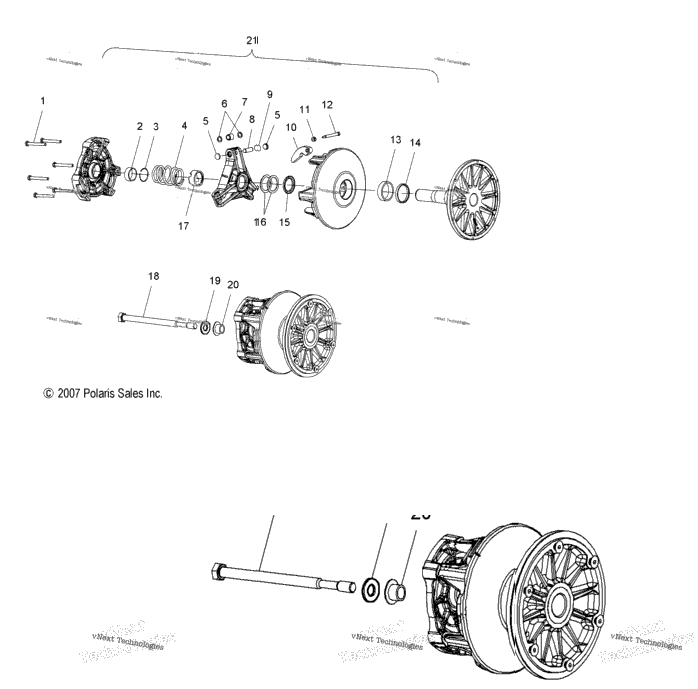 Drive Train, Primary Clutch