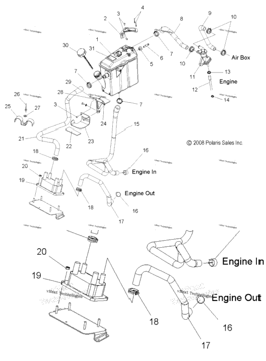 Engine, Oil Cooling System