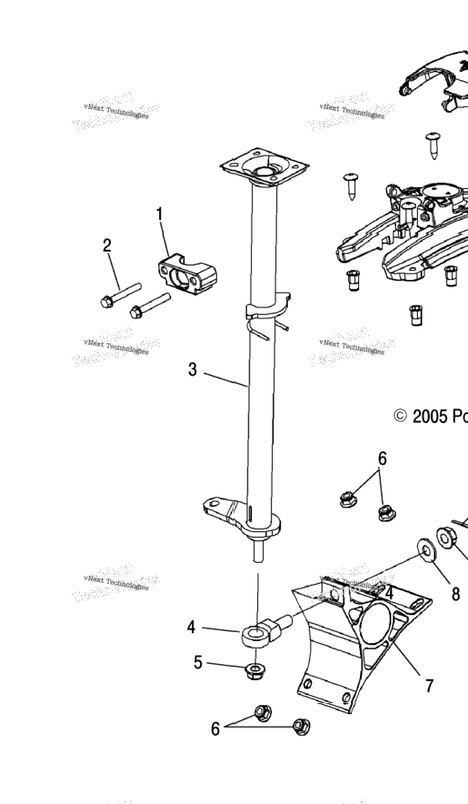 Steering, Adjustable Steering Post Asm