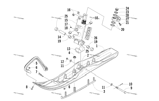 Ski And Spindle Assembly