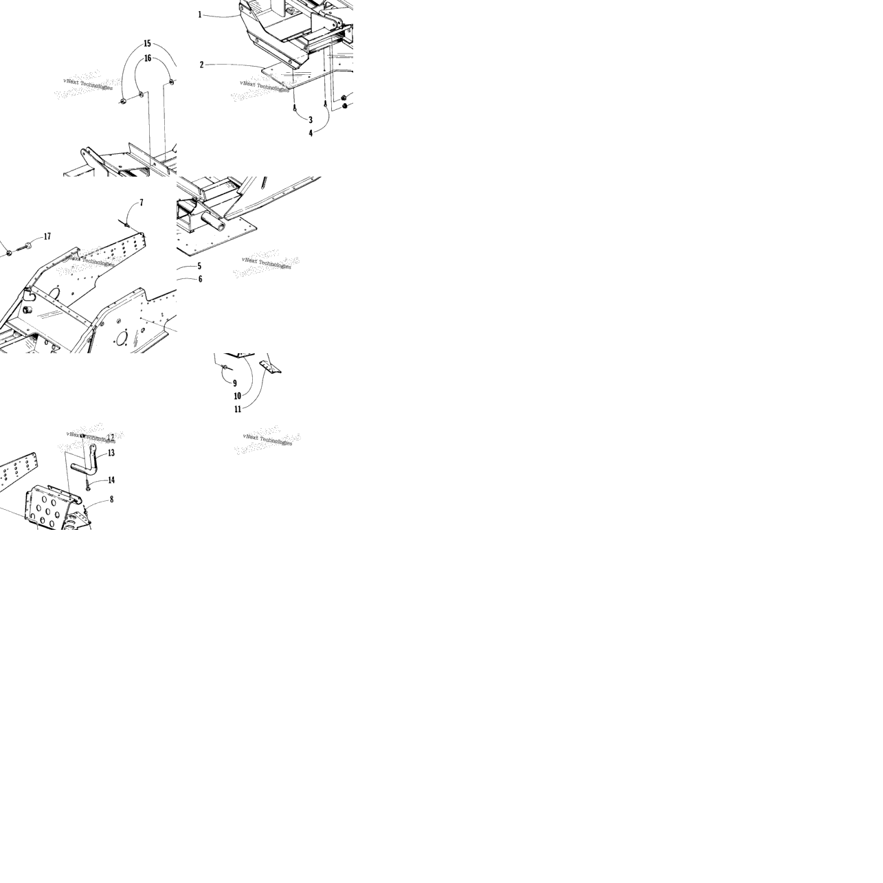 Front Frame And Footrest Assembly