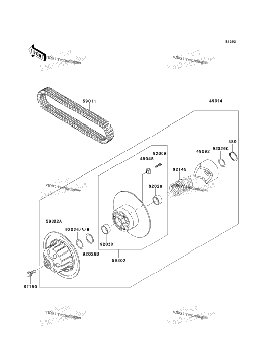 Driven Converter/Drive Belt
