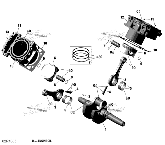 Crankshaft, Piston And Cylinder - Hd10