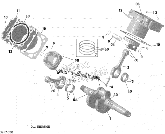Crankshaft, Piston And Cylinder - Hd8