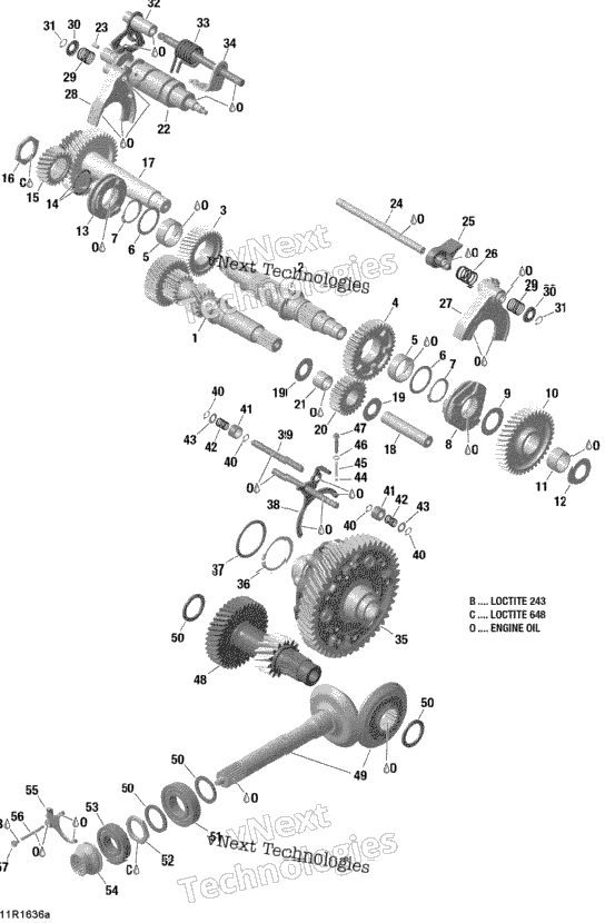 Gear Box Components - With Lockable Rear Differential