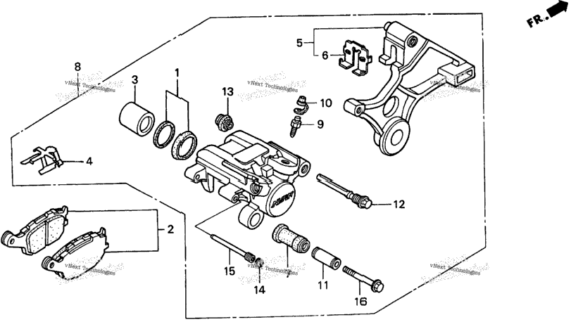 Rear Brake Caliper