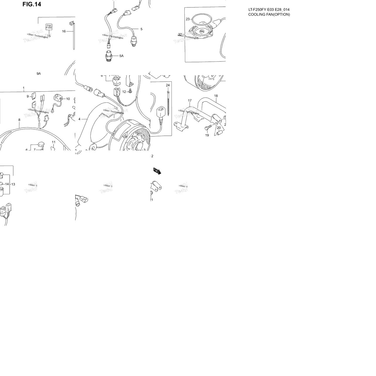 Cooling Fan (Optional Model X/Y/K1)