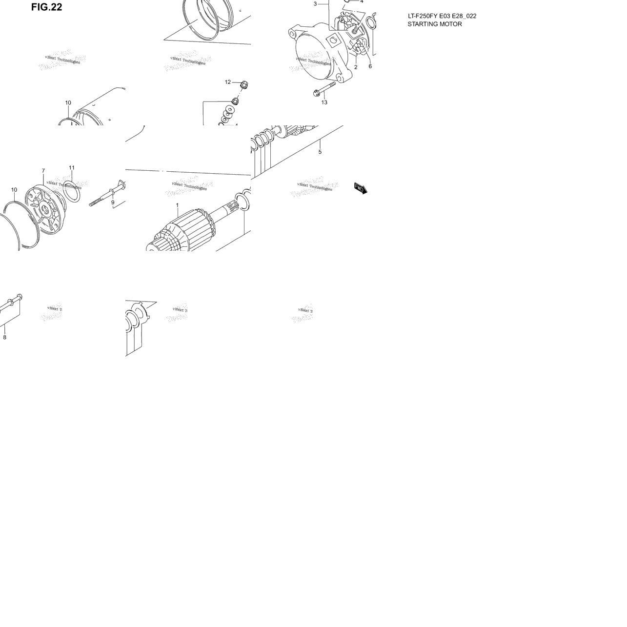 Starting Motor (Model X)