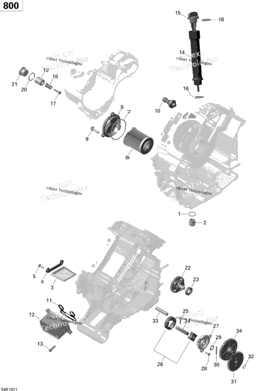 Engine Lubrication - 800R Efi