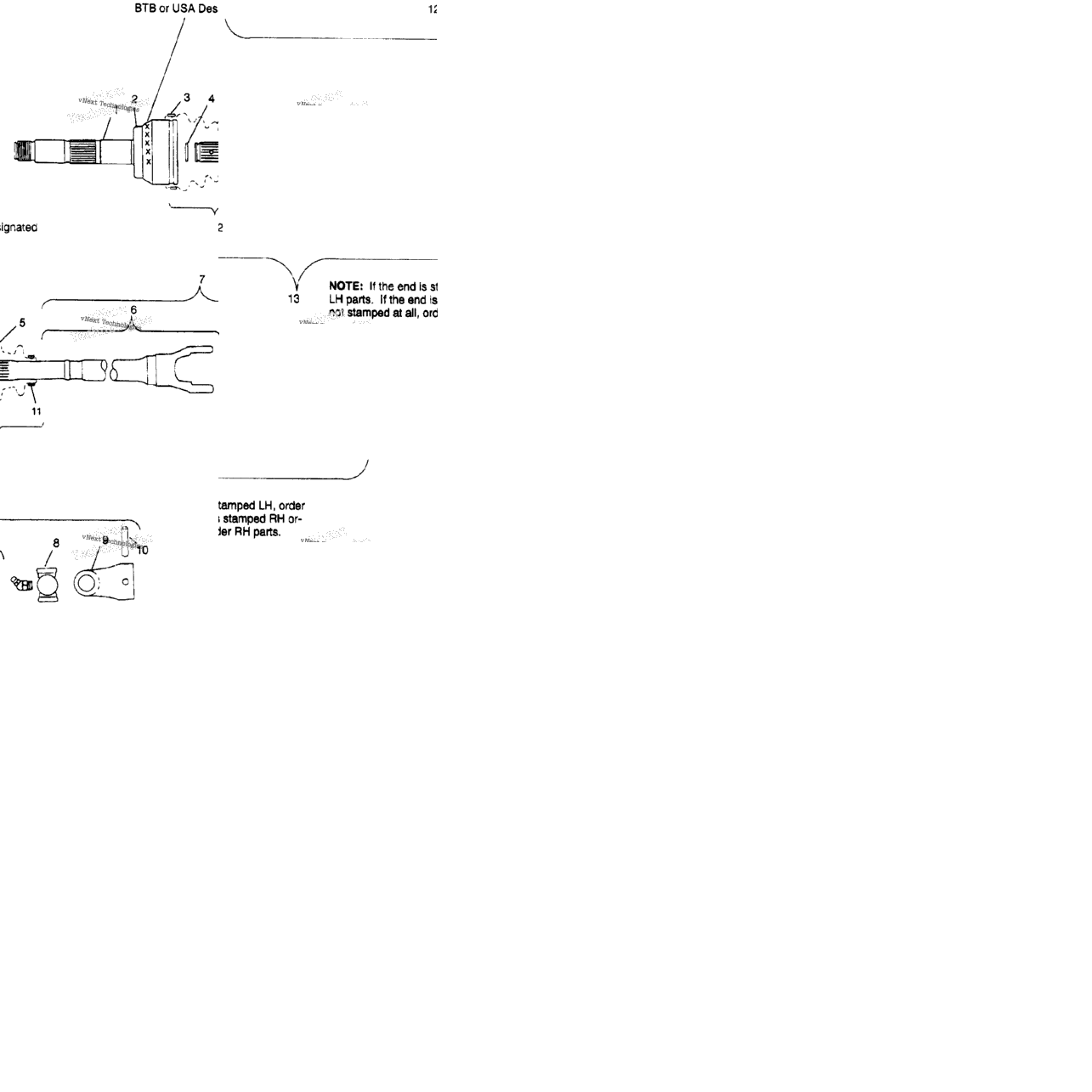 Cv Joint Btb 6X6 400L W968740 & 6X6 400L Norwegian