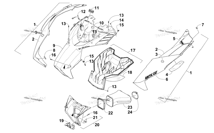 Hood And Air Intake Assembly