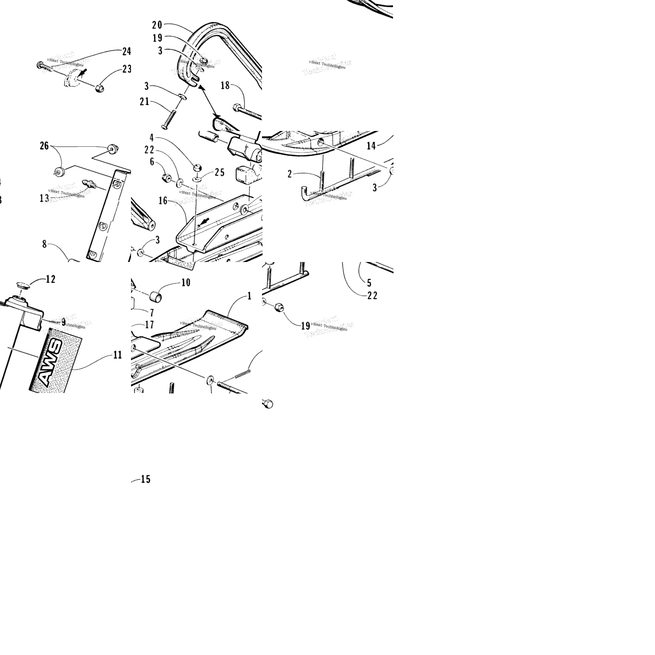 Ski And Spindle Assembly