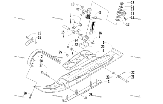 Ski And Spindle Assembly