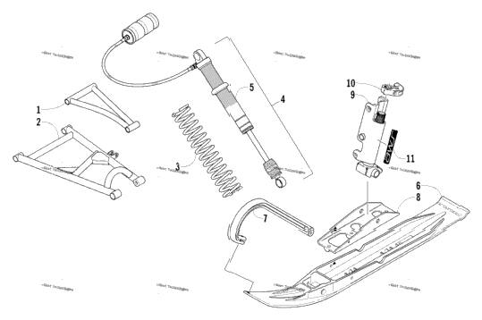 Ski And Front Suspension