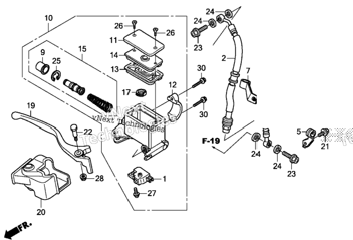 Front Brake Master Cylinder