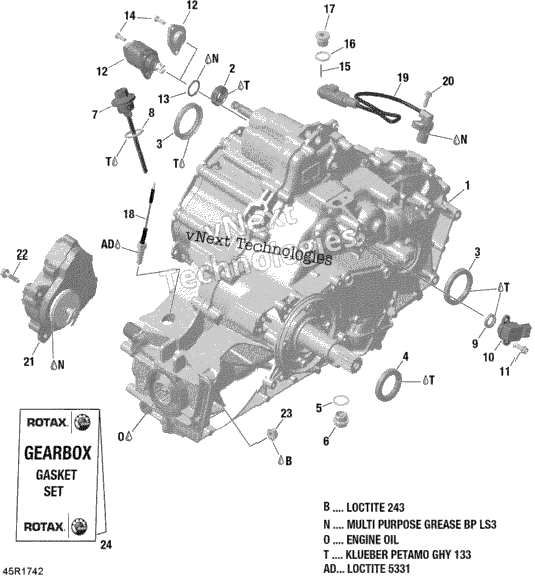 Gear Box Assembly - All Models