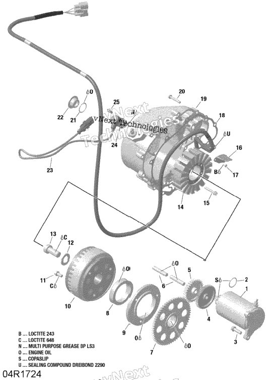 Magneto And Electric Starter - Hd10