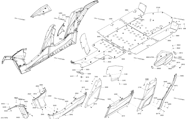 Body And Accessories - Middle Section All Models