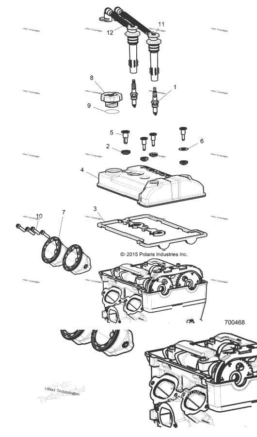Engine, Throttle Body And Valve Cover