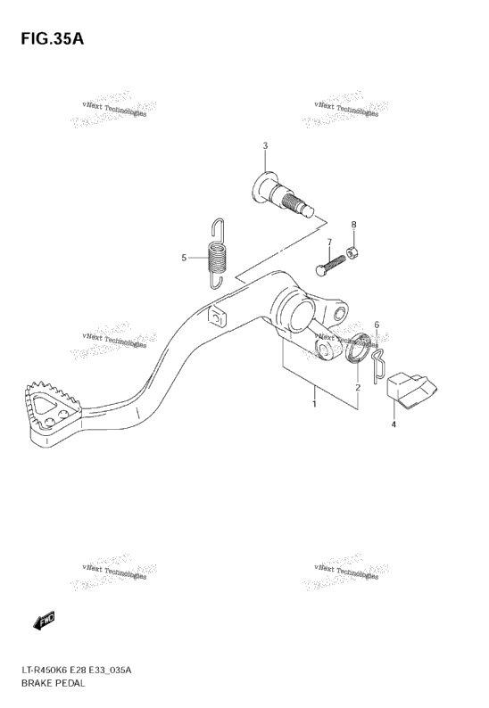 Brake Pedal (Model K9)